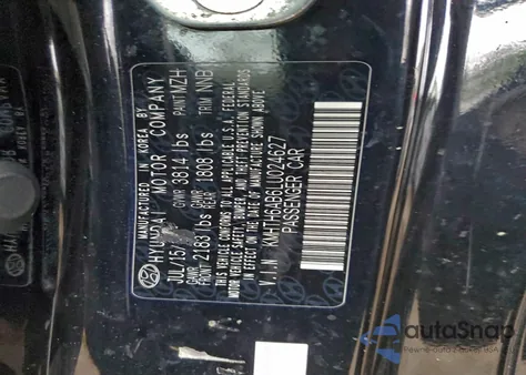 2020 Hyundai Veloster Turbo z USA, uszkodzony, nr VIN KMHTH6AB6LU024627